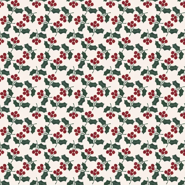 Tischdecke Muster Misteln und Beeren