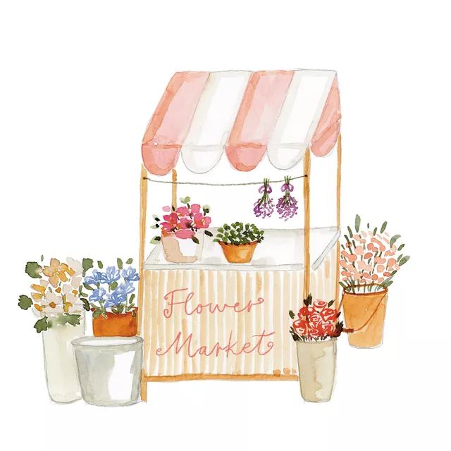 Kissen Summer Vibes Flower Market