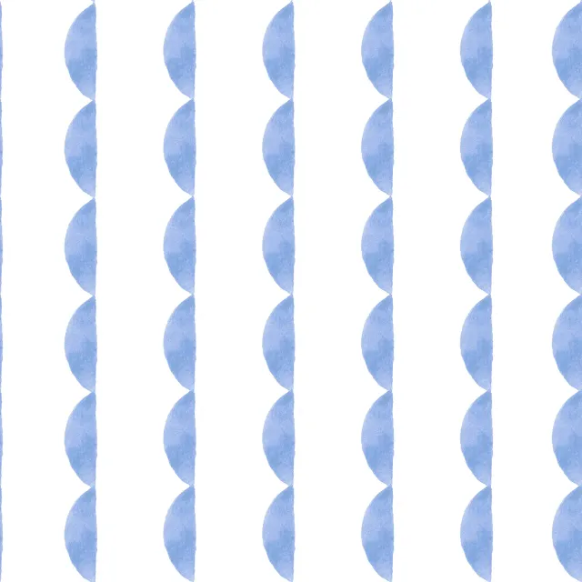 Dekovorhang Midsummer blaue Wellen
