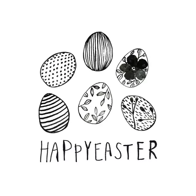 Tischset Happy Easter Typo
