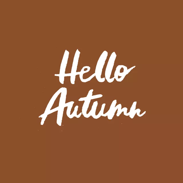 Kissen Cosy Autumn Hello Autumn braun