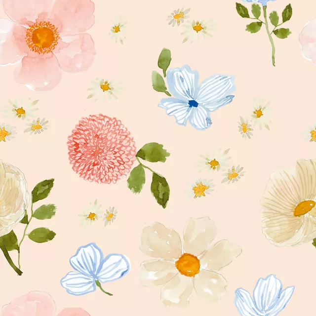 Kissen Summer Vibes pastell flowers