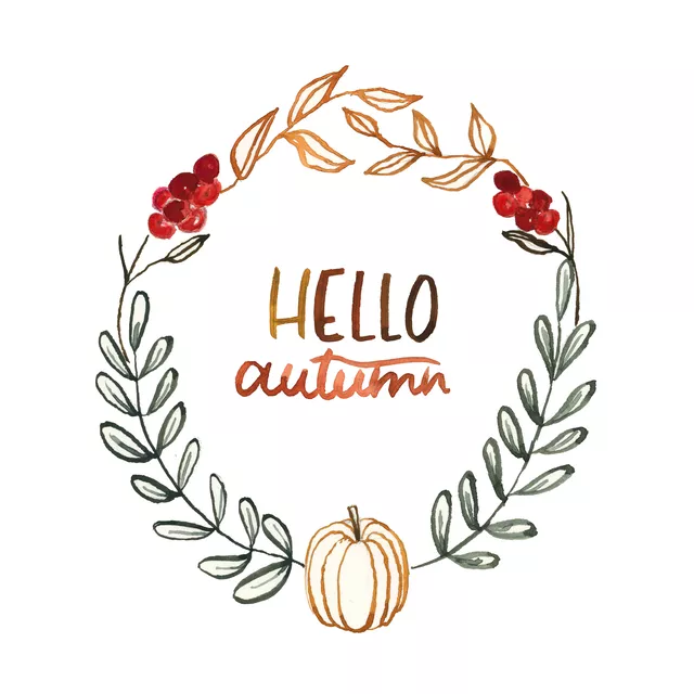 Bodenkissen Cosy Autumn  Wreath white