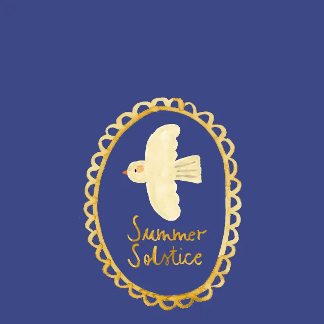 Tischset Midsummer Friedenstaube blau