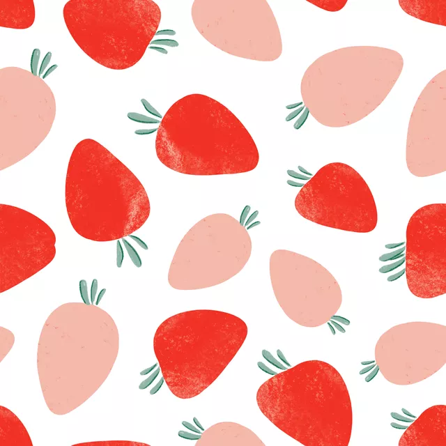 Sommertage Erdbeeren Muster