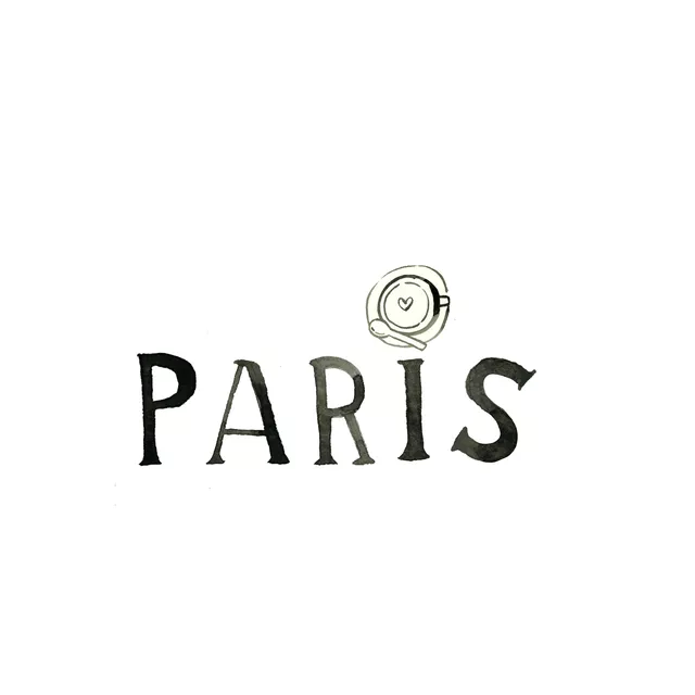 Kissen Paris Paris Lettering