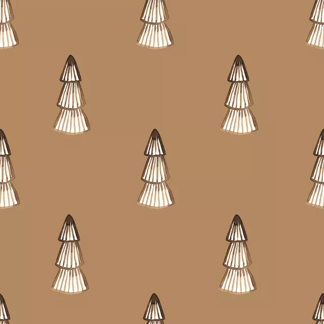 Bankauflage Trees pattern brown