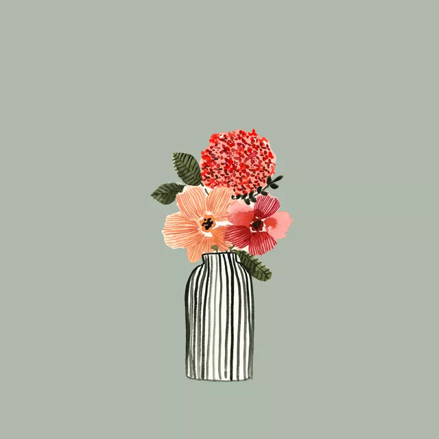 Tischset Easter Fun Flower Vase