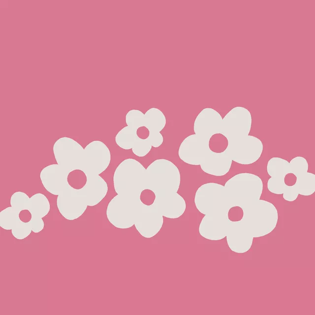 Tischset Little flowers pink