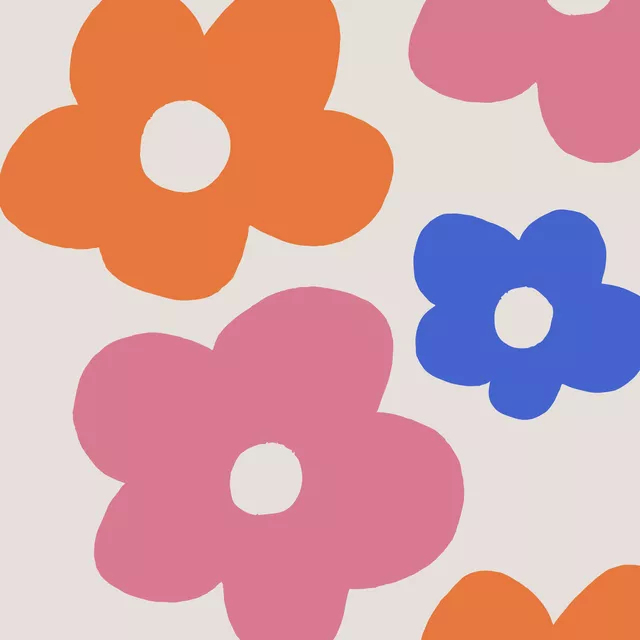 Kissen happy flowes