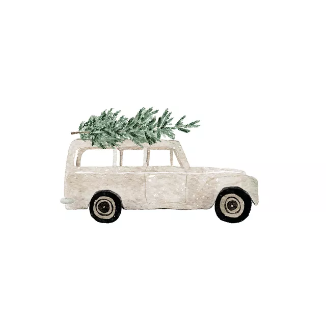 Geschirrtücher Classic christmas car