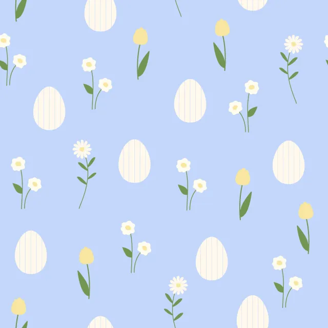 Kissen Ostereier Muster Blau