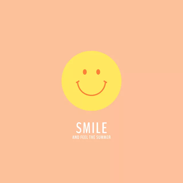 Bodenkissen Smile and Feel the Summer Gelb