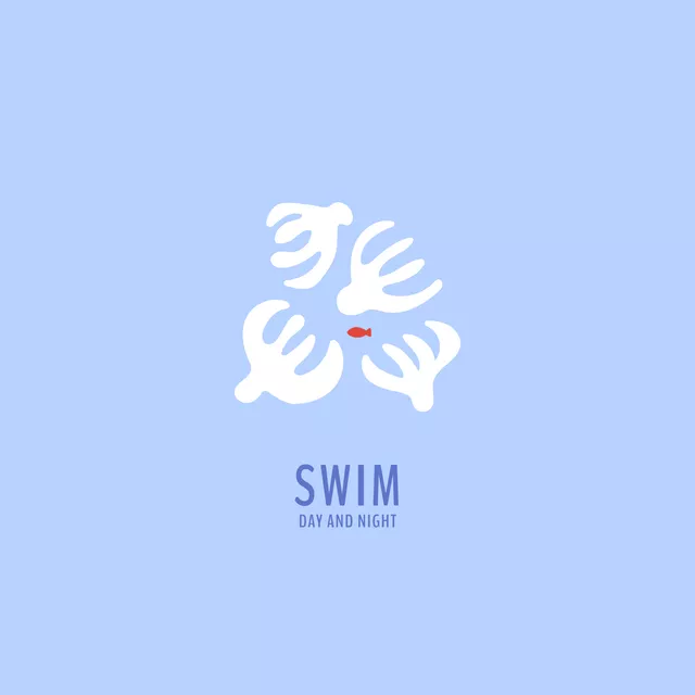 Bodenkissen Swim day and night