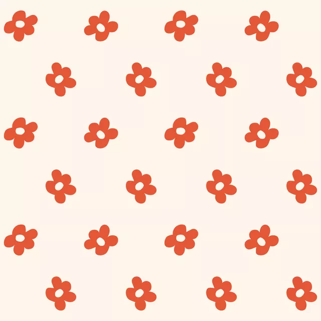 Dekovorhang Flower Pattern