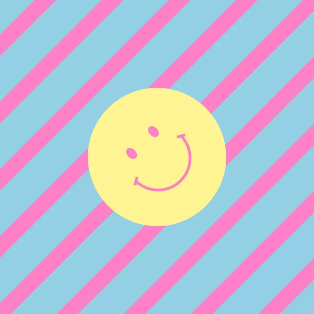 Streifen Smile Gelb