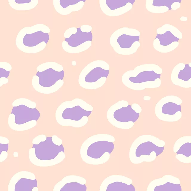 Kissen Leo Print Funky Violet