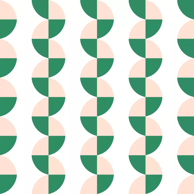 Rows Crossed Green