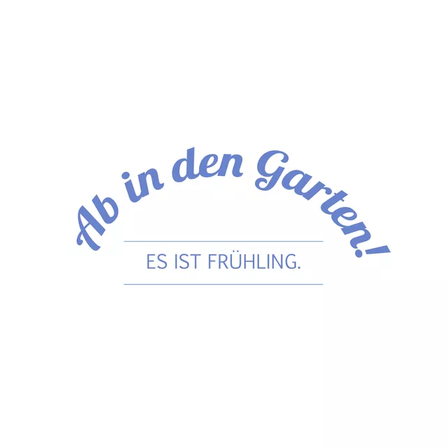 Kissen Ab in den Garten Weiß