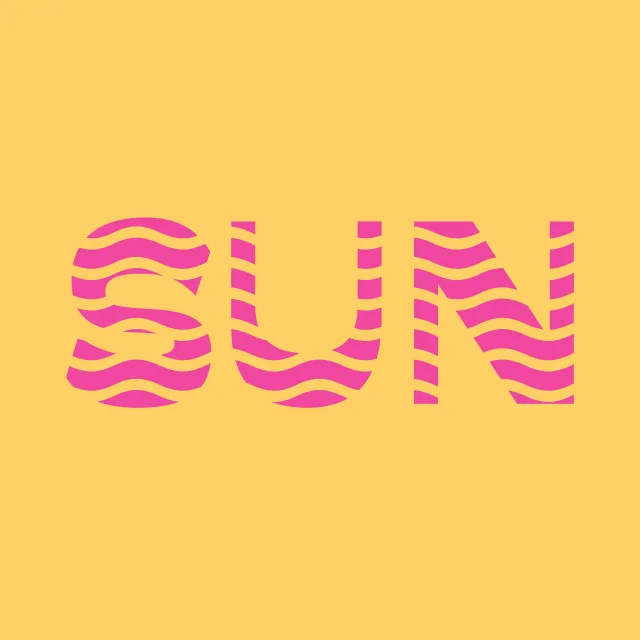 Kissen Sun Waves Pink