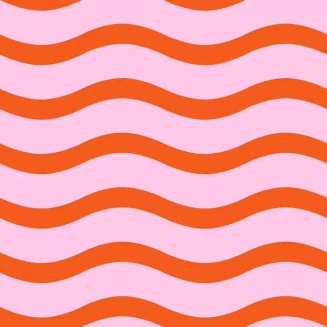 Kissen Wave Stripes Sunset