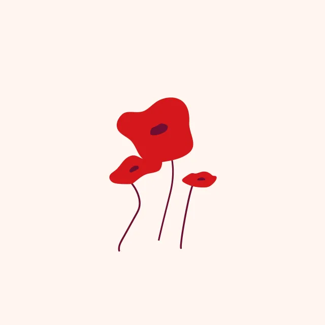 Tischdecke Poppies Red