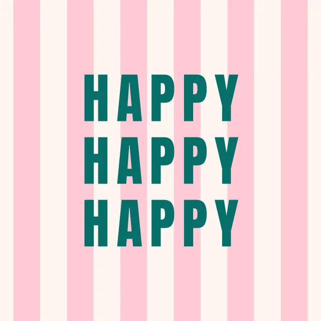 Kissen Happy Happy Happy