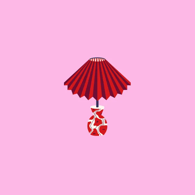 Kissen Poppy Pattern Lamp