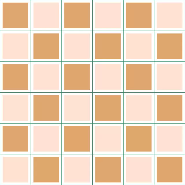 Bankauflage Chessboard Pattern Gold