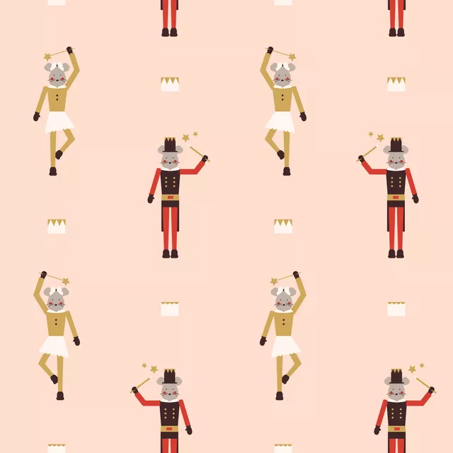 Wichtel Zauber Pattern Rosa