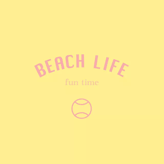 Servietten Vintage Beach Life Gelb