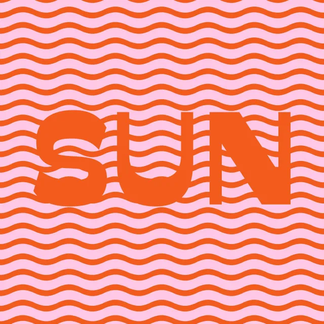 Kissen Sun Waves Orange
