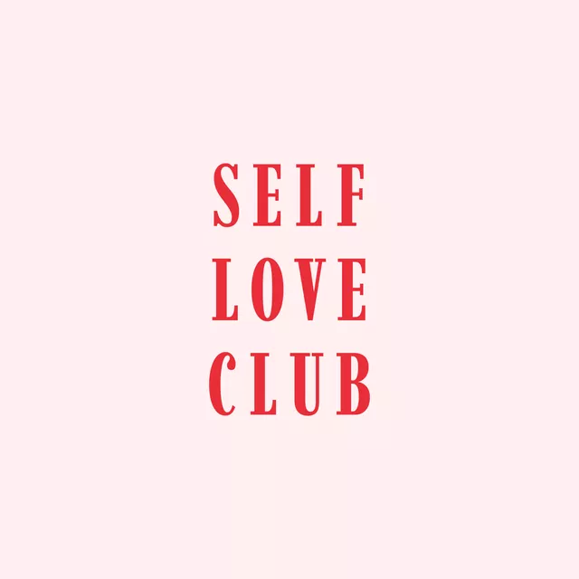 Kissen Self Love Club Red