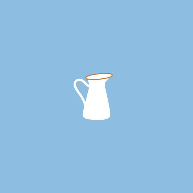 Kissen Milchkanne Blue