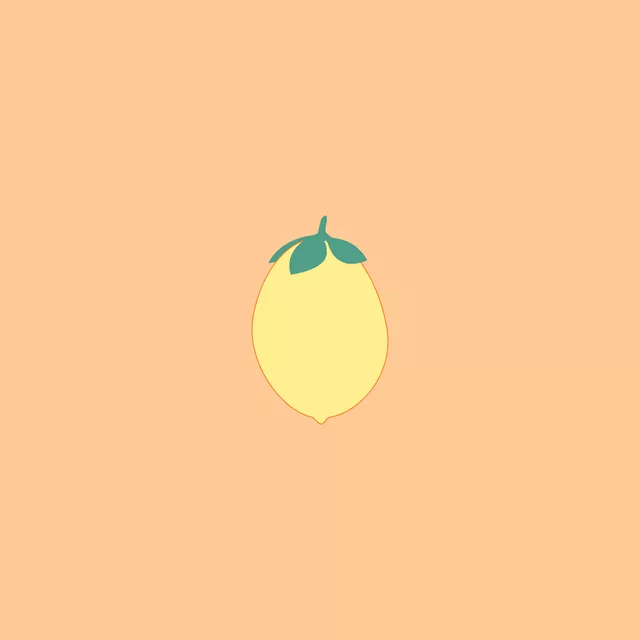 Kissen Vintage Zitrone Peach