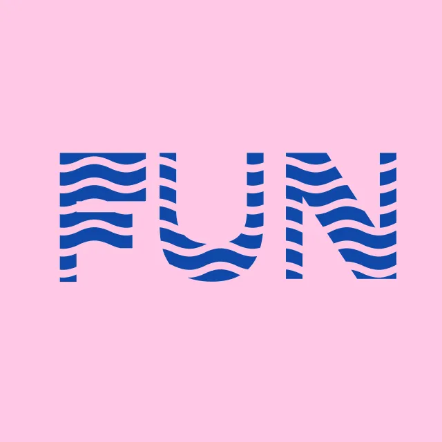 Kissen Fun Waves Blue