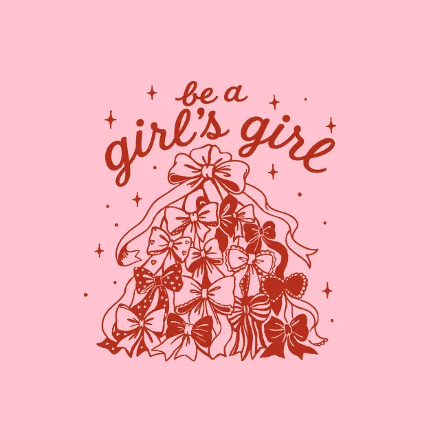 Kissen Be a girl's girl (Merry little Disco)