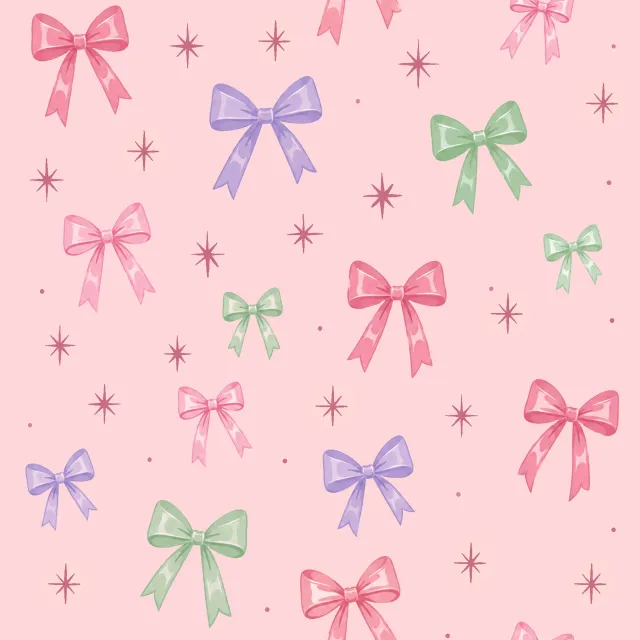 Kissen Bow allover (Merry little disco)