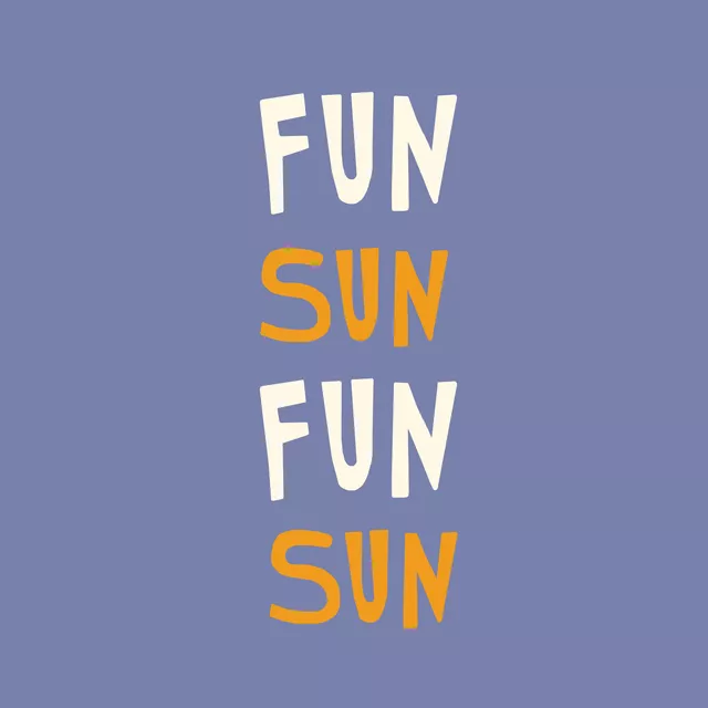 Tischset Fun Sun Lila