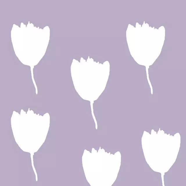 Tischdecke Tulpen Flieder