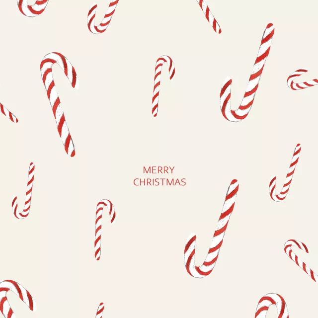 Tischset Merry Christmas Zuckerstangen