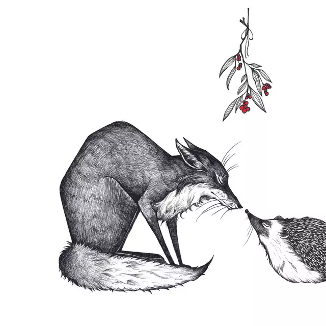 Tischset Fuchs & Igel