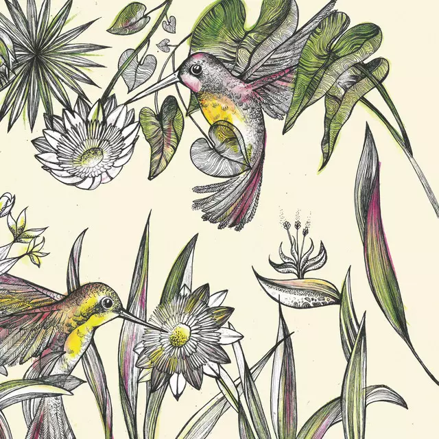 Servietten Kolibris Dschungel