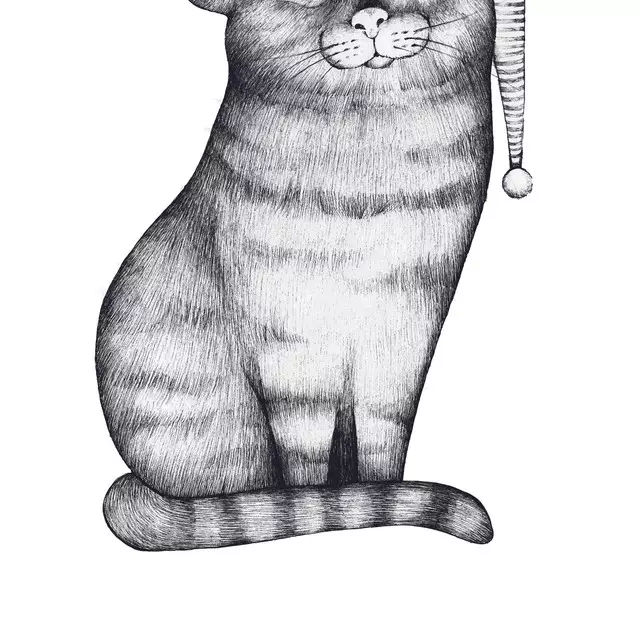 Servietten Gute Nacht Katze