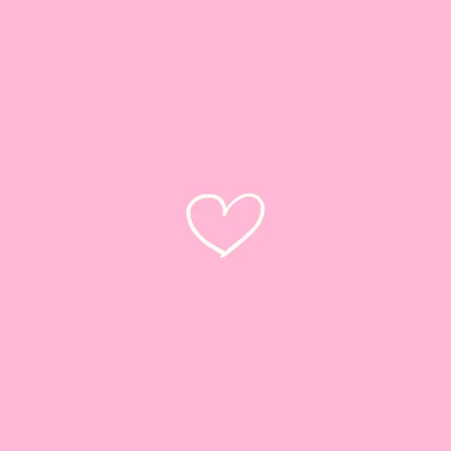 Kissen Little Heart Outline pink