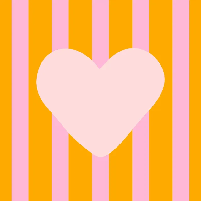 Heart & Stripes yellow