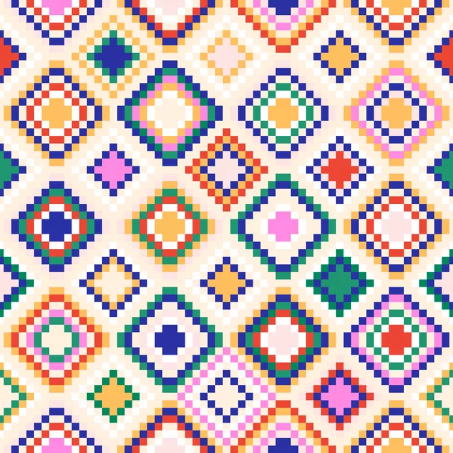 Cool Boho Mosaic creme