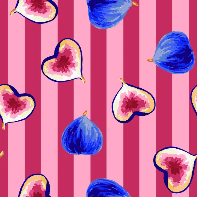 Dekovorhang Fruity Fig Stripes