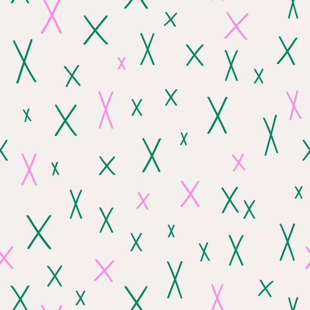 Cool Boho Cross Pattern green
