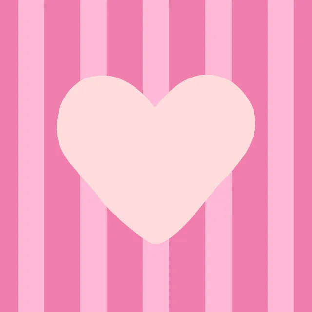 Kissen Heart & Stripes pink